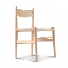 CH36 Wood and Rattan Chair Antique Oak Chairs Wooden Restaurant Chairs White Wooden Kitchen Chairs Wooden Chair With Handle thumbnail-1