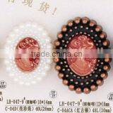 Pearl Finish Head Portrait Button thumbnail-1