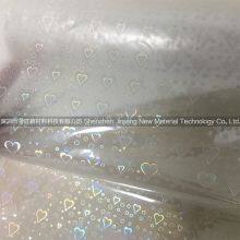 Bopp Heart Pattern Laser Film Holographic Film for Packaging thumbnail-3