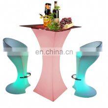 Stand up Bar Tables /Elegant Power Modern Nightclub Disco Square LED Furniture Shinning Cocktail Bar Coffee Table thumbnail-5