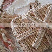 Best Price Hot Sale Square Rustic Woven Rattan Gift Box Pot Suitable for Storing Small Items Vietnam Supplier thumbnail-2