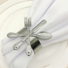 Popular Wholesale Cutlery Designed Napkin Rings for Holiday Party Dinner Wedding thumbnail-3