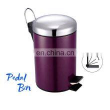 30 Liter Inner Home Roll Up Garbage Bag Powder Coated Rubbish Hospital Dustbin Ss Trash Can thumbnail-5