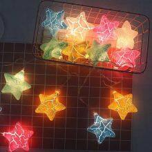 Wedding Star Lights Star String Light 10Ft 50 LED Star Fairy Lights Battery Operated Waterproof Indoor Outdoor Twinkle Christmas thumbnail-3