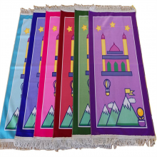 Muslim Foldable Prayer Mat Wholesale With Pocket Islamic Plain Prayer Mat Sejadah Prayer Mat With Backrest thumbnail-2