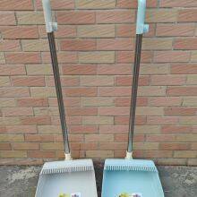 Plastic Dustpan Sets With Broom and Plastic Toilet Brush Manufacturer With Wood Handle Foldable Style thumbnail-4