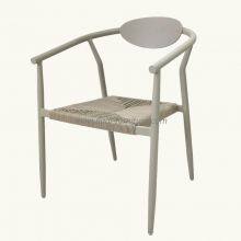 Guangdong Factory Wholesale Price Patio Stackable Dining Chair Aluminium Frame Sklum Chair thumbnail-3