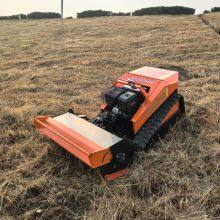 Orchards Inter-row Grass Control Gasoline Engine Vigorun MTSK800 Remote Controlled Crawler Lawn Cutting Machine for Sale thumbnail-4