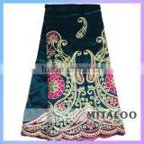 Mitaloo Latest Fashion Customized Factory Supply African Raw Silk George Fabric MGP0032 thumbnail-4
