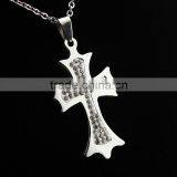 Diamond Cross Necklace Pendants, High-grade Stainless Steel Diamond Necklaces thumbnail-4