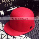 Outdoor Riding Hunting Vintage London Letter M Applique Women Wool Felt Equestrian Cap thumbnail-6