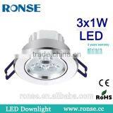 Ronse 3*1W Aluminum Led Cob Ceiling Light 3000-5000K(RS-2040(C))