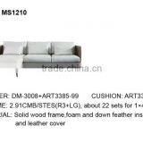 2015 Modern Design Top Grain Leather Sectional Sofa Furniture MS1210 thumbnail-2