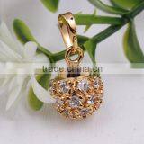 Latest Charm Fashion Gold Ball CZ Necklace Pendant Jewelry thumbnail-1
