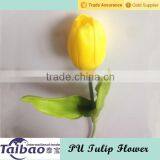 Taibo Single Stem PU Material Decorative Artificial Yellow Flower Types Tulip thumbnail-1