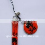 Jay chou pvc mobile phone strap for promotion