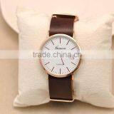 Fancy Leather Watch GENEVA Brand Quartz Watch Cheap Man Military Sports Watch