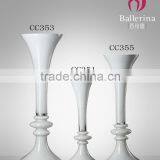White Tall Glass Vases Wedding Decoration thumbnail-1