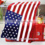 100% Cotton Velour Reactive Printed Beach Towel for Custom Promotional -bath towel printing in country flag pattern
