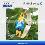 Custom ISO15693 I CODE RFID Ticketing Fabric Wristband For Cashless Payment thumbnail-1