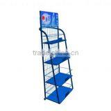 High Quality Factory Sale Flooring Wire Metal Mineral Water Display Rack thumbnail-2
