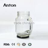 9 oz New Products 2016 Customized Glass Mason Jar With Handle and Lid Mason Jar With Handle Drinkware Glass Mason Jar thumbnail-2