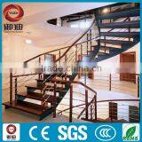 Customized Interior Wooden Curve Stairs With Double Stringer Quality Choice thumbnail-1