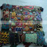 Cotton Patchwork Cushion Covers Puffs Ottoman-21