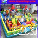 Giant inflatable kids jumping playground, inflatable fun city for amusement park