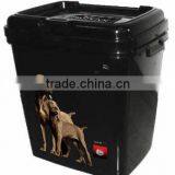H513 15KG 40liter Rectangle Shape Plastic PET Dog Food Container Quality Choice thumbnail-1
