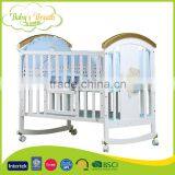 WBC-39A Factory Direct Sales Unfinished Wooden Baby Cots Green Bed, Baby Cots Swings thumbnail-6