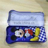 Mickey Mouse Stationery Tin Box Writing Case Two Layers Pencil Box