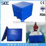 1000L large plastic cooler for fish, commercial fish container