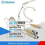 Alctron EM-20B Ear-hanging Mic With 3 Pins Mini XLR Connector,Pro Ear-hanging Mic,condenser Ear-hanging Mic thumbnail-1