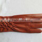 Lady Leather Gloves Thick Warm Autumn/winter Women's Palm Red Skins