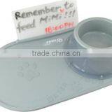 2016 Hot Selling New Design Soft Silicone Rubber Pet Food Mat