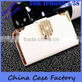 Royal Quality Crystal Magnet Leather Case For IPhone 5&5S thumbnail-1