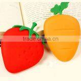 The High Quality Factory Manufacture Strawberry Shaped Design Silicone Key Wallets