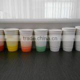 14OZ Porcelain Coffee Single/double Wall Mug With Silicon Lid Sublimation Mug thumbnail-3