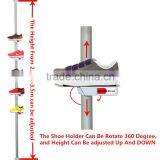 Huohua Metal Material Easy Assembly Muti-functional Shoe Shop Using Revolving Shoe Rack thumbnail-1