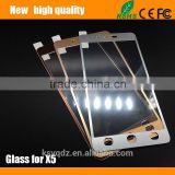 2.5D Titanium alloy brushed metal Tempered Glass Screen Protector guard for SONY X5