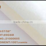 100% Ramie Fabric Hand Feel Soft Light Weight Fabric Prepared for Dyeing thumbnail-2