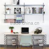 Easy to Install Slotted Silver Wall Shelves for Book thumbnail-2