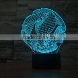 3D Optical Night Light Abstract Ball 7 RGB Light Colors 10 LEDs AA Battery or DC 5V Mixed Lot thumbnail-3