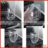 Exquisite Feature Popular Design Clear 400Ml & 480ML Machine Made Stemless Wine Glass
