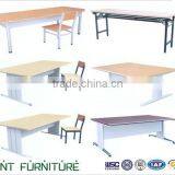 Colorful Library Reading Table/School Desk/Metal School Tables And Chairs thumbnail-1