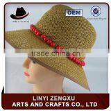 Straw Knitted Outdoor Men Custom Bucket Hat Logo thumbnail-2