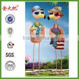 Tropical Flamingo Couple Garden Stakes thumbnail-1