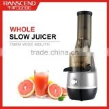 big mouth wide neck slow juicer extractor, Professional kitchen appliance, home slow juicer with CE ROHS LFGB CB approved