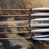 Traditional Handmade Bamboo Shaft Archery Arrows With Turkey Feather
